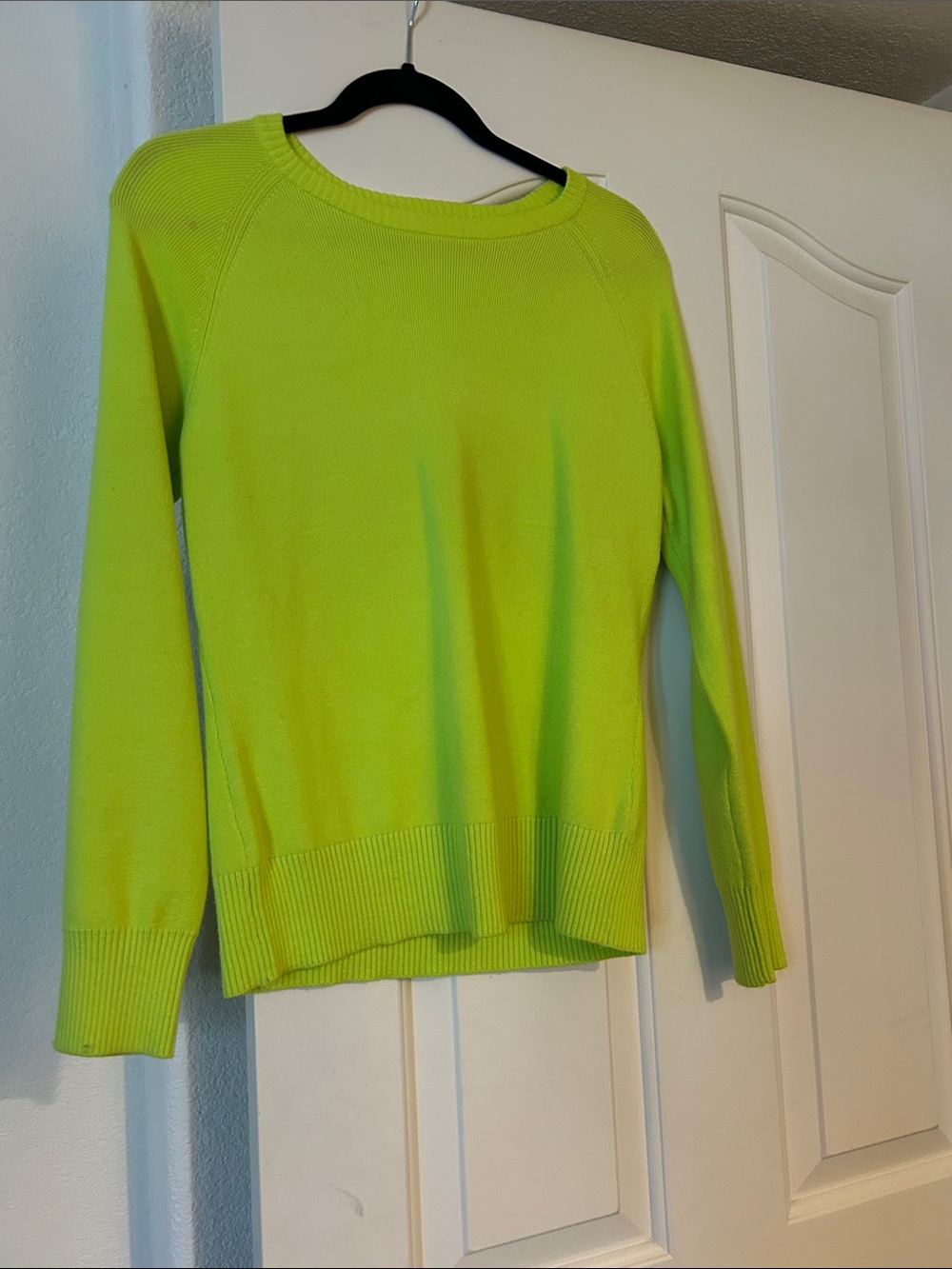 French Connection Neon Lime Crewneck Sweater